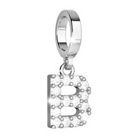 Pendant Rebecca Woman My World Alphabet in Bronze Zirconia BWMPBB52 - BWMPBB52